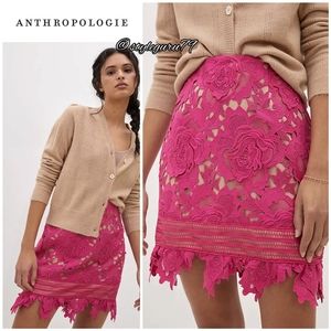 NWT, Anthropologie, Dorinda Lace Mini Skirt